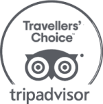 The image shows the TripAdvisor "Travellers' Choice" logo, featuring an owl design above the text.